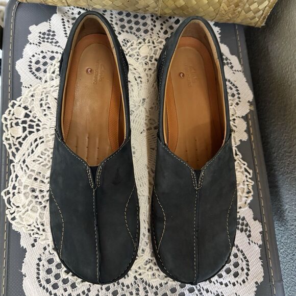 Clarks Damen Un Loop Stride Suede Loafer Womens Size 12 Casual Comfortable Shoes - Picture 1 of 10